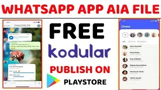 Free Chating App Aia | Kodular | Publish On Playstore | How To Make App Like Whatsapp