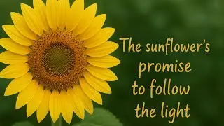 The Sunflower’s Promise to Follow the Light 🌞🌻