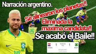 Narración Emocionante Argentino Penales. Brasil eliminanda del Mundial.