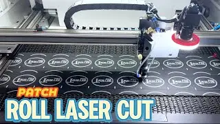 Roll to Roll Laser Cutter with CCD Camera for Embroidery Patch Cutting JG3560LD 150W - Golden Laser