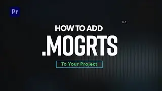 Motion Pro V2 How To Add .Mogrts to Premiere Project