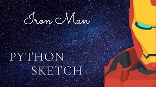 Iron Man Sketch with Python Turtle