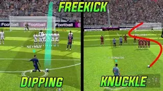 How to perform Dipping/Knuckle Shots (Freekick) eFootball 2023 Mobile