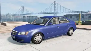 BeamNG.drive - Hyundai Sonata GLS 2005 - Car Show Test Drive Crash . 4K 60fps.