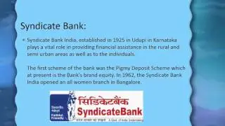 Syndicate Bank MICR codes