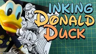 Inking Donald Duck