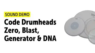 Code Drumheads: Zero Coated Snare,  Blast Coated Bassdrum