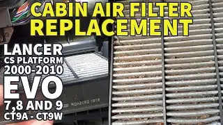 Mitsubishi Lancer Cabin Air Filter Replacement - 2000-2010 CS Platform
