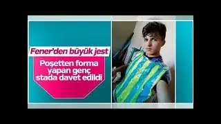 Poşetten forma yapan taraftara Fenerbahçe'den büyük jest