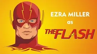 Vectoring Ezra Miller as a New The Flash in Coreldraw - Timelapse