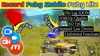 Screen Recorder For Low & High Device's Best Recorder for Pubg Mobile And Pubg Lite #screenrecorder