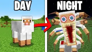 Minecraft but It Gets Scary at Night...