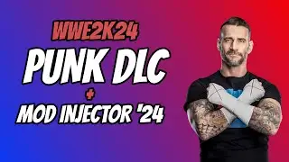 WWE2K24 CM Punk DLC + Mod Injector '24 #wwe2k24 #cmpunk #wwe