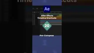 After Effects Timeline Shortcuts 20 - Pre-Compose | #aftereffects #aftereffectstutorial