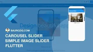 Carousel Slider - Simple Image Carousel Slider Flutter