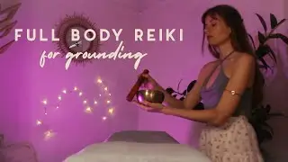 ASMR REIKI grounding & balancing your energy | plucking, soothing anxiety, hand movements