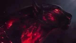 black panther on fire