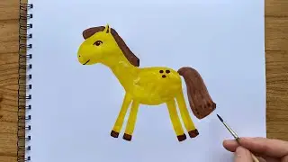 Как нарисовать ЛОШАДКУ