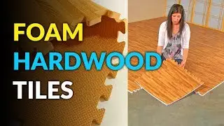 These Foam Tiles Give You Instant Hardwood Flooring