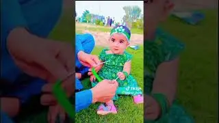 بیٹیاں تو اللہ کی رحمت ہوتی ہیں #cutebaby #independenceday