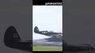 P-40 Warhawk low and loud at WWII Weekend #ww2 #wwii #airplanes #airshow #warbirds