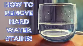 How to remove hard water spots on glass! Easy & fast!