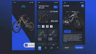 Figma UI design Tutorial For Beginners |  Bicycle Shop App UI Design
