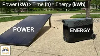 Power Output vs Energy Usage | Solar Basics