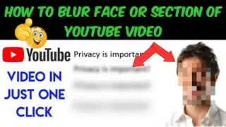 how to blur video after upload | how to blur faces and sections of an uploaded youtube video