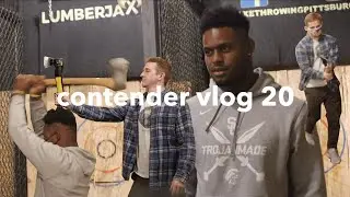 Axe Throwing with JuJu Smith-Schuster | contender vlog 20
