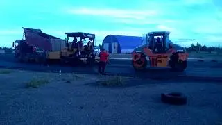 Укладка асфальтового покрытия дорожным катком в Московской области - цена