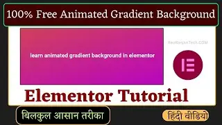 Create AMAZING ANIMATED Mesh Gradient Backgrounds in Elementor FREE | How to Make Animated Gradient