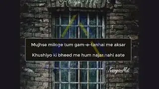 Gam-E-Tanhai - Sad Shayari Status #kavya_mit