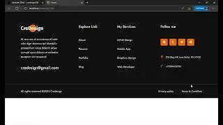 Credesign - Footer 1 - Joomla 4.2.9 - SP Page Builder 3.8.9 - Helix Ultimate 2.0.12