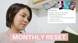 July Monthly Reset 2024 | goal setting, bullet journal, budget, and more