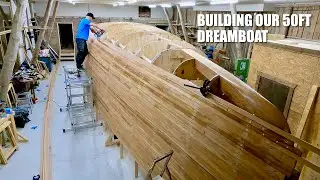 Building Our Dreamboat! Planking Progress And Viewers Q&A - Ep. 354 RAN Sailing