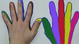 Учим цвета и цифры для детей Семья пальчиков