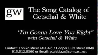 I'm Gonna Love You Right lyric video (gtr/vox demo)
