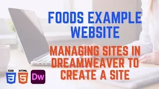Managing Sites in Dreamweaver to Create a Site