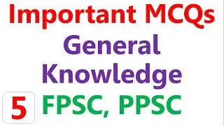 FPSC Past Paper Assistant Director ASF GK Solution | FPSC Preparation Assistant Director & Inspector