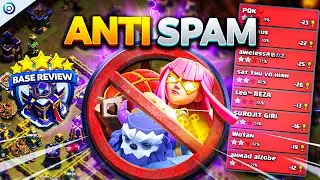 The PERFECT Anti SPAM and Super Archer Blimp LEGEND BASE for TH15 | CoC Layout with LINK and REPLAYS