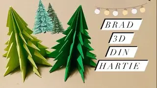 CUM SA FACI BRAD 3D DIN HARTIE | 3D paper christmas tree