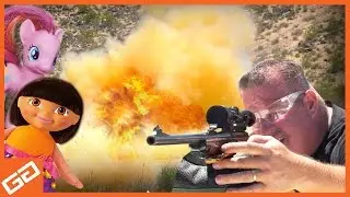 Tannerite Vs Dora The Explorer & Other Annoying Toys  - Geekify Guys