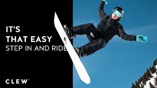 Step-in and ride– it's that easy! CLEW Snowboardbinding