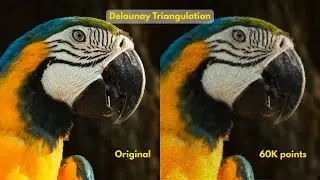 Image Compression using Delaunay Triangulation & OpenCV