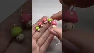 Tiny Kawaii Mario Mushrooms - Polymer Clay Charms