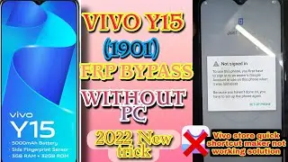Vivo y15 (1901)Frp Bypass Without PC Box