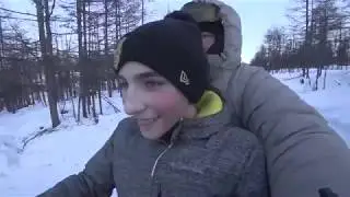 Тайга Патруль 800 SWT на новой подвеске. Первая работа после обкатки. 23.02.2019 г.