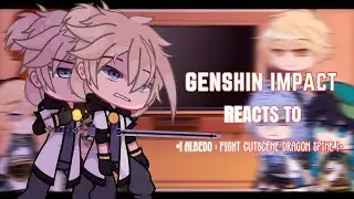 💛✨ Genshin Impact Reacts to Albedo Fight Scene || Gacha Club ||Genshin Impact