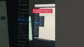 Quick Tips #3 Export Elementor Pages and Templates #shorts